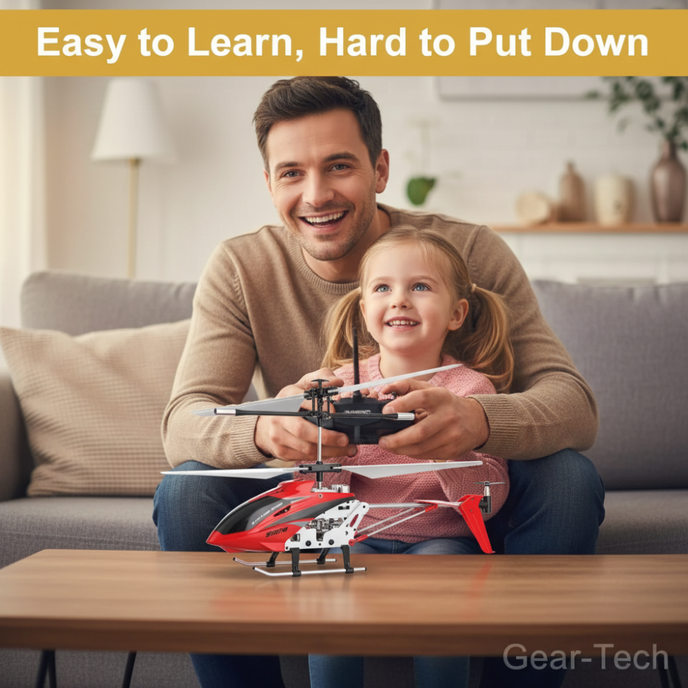 Hercules Unbreakable 3.5CH RC Helicopter Mini RC Helicopter with Gyro Crimson